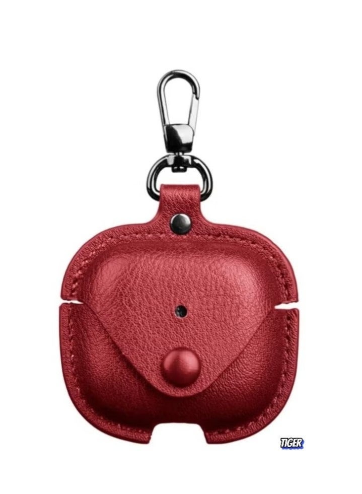 TIGER PU Leather Case Compatible with AirPods 4 2024 – Anti-Scratch Protective Cover with Keyring for AirPods 4, Premium Leather Case for AirPods 4 2024 - Image 1
