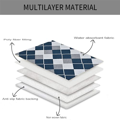 AMAZE ATTIRES Velvet Printed Sofa Seat Cover For Single Seater With Heavy Antiskid Backing & Easily Machine Washable Sofa Seat Runner For Couch Or Home Living Area - (22 X 22 Inches) Aaqsr006-1 - Image 3