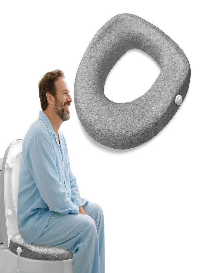 ZXMOBY EPP Toilet Seat Riser - Adds 3 Inch of Height to Toilet - with 300 Pound Weight Capacity,for Seniors Adults Elderly Handicap Disabled Fits Most Standard and Elongated Toilets… - Image 1