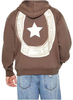 FOREVER 21 Lucky Horseshoe Graphic Hoodie  - Image 3