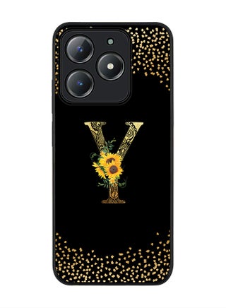 Custom Floral Monogram - Y ( Black )