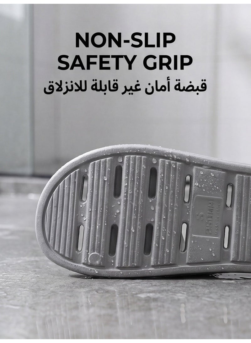 GUOLUOFEI Bathroom Quick Dry Anti-slip Lightweight Slippers for Men and Women Slides - Image 2