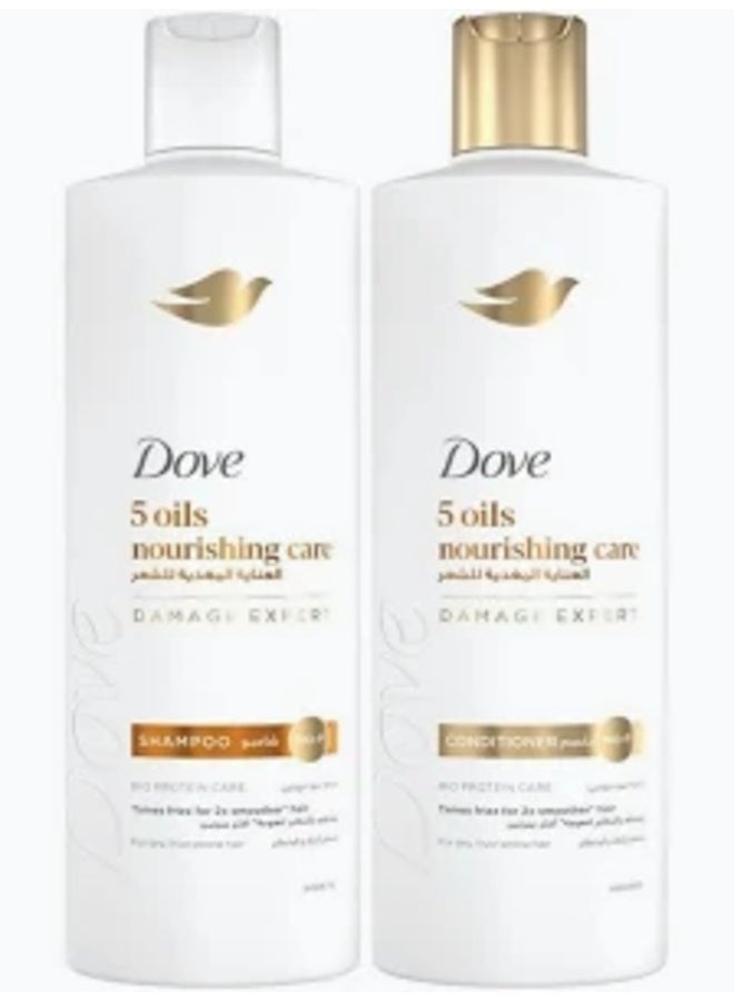Dove Shampoo Nourishing Oil Care, 400ml + Conditioner, 320ml