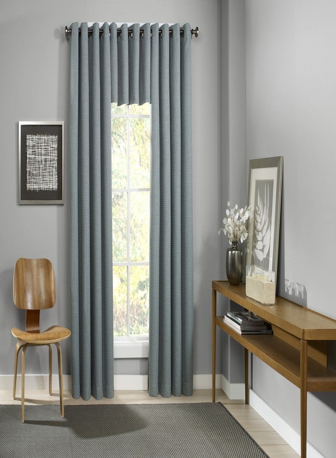 ECLIPSE Blackout Curtains for Bedroom - Palisade 52" x 108" Thermal Insulated Single Panel Grommet Top Room Darkening Curtains for Living Room, Mineral - Image 5