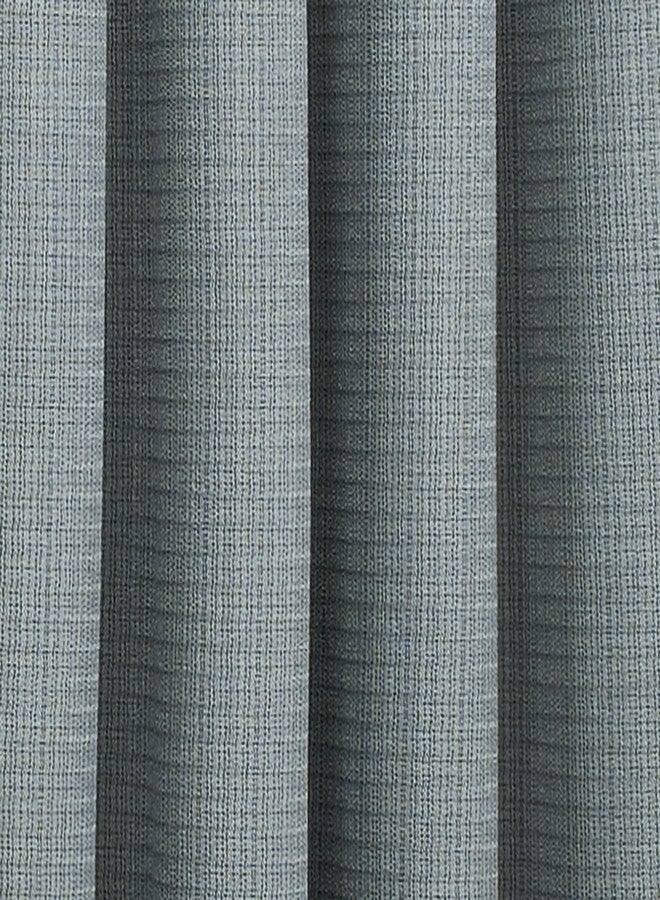 ECLIPSE Blackout Curtains for Bedroom - Palisade 52" x 108" Thermal Insulated Single Panel Grommet Top Room Darkening Curtains for Living Room, Mineral - Image 3