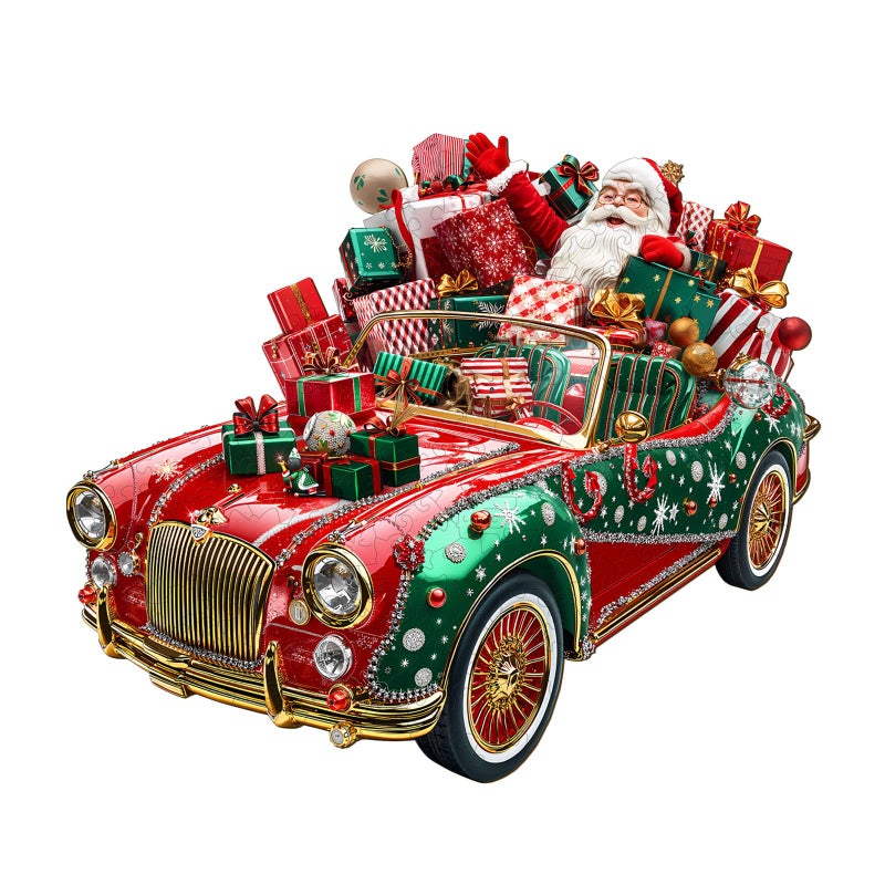 Artipuz Christmas Wooden Puzzles for Adults Crazy Christmas Wooden Puzzle Unique Shape Wood Jigsaw Puzzle for Adults Wood Puzzles Adult Gifts for Family Wall Art Home Decor 145pcs 114 99in M - Image 3