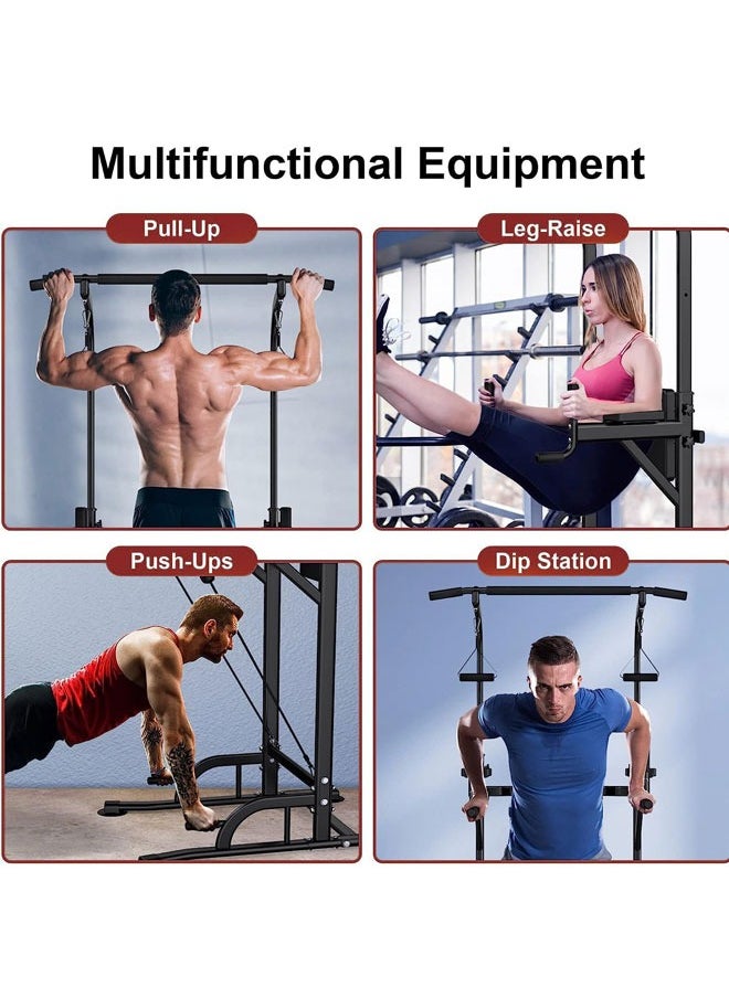 WAMIT Power Tower Pull Up Dip Station Assistive Trainer Multi-Function Home Gym Strength Training Fitness Equipment grip strength trainer 400KG  - Image 5