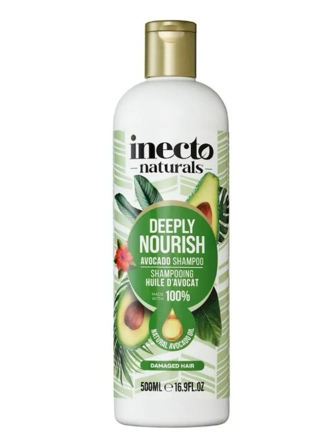 Inecto Naturals Deeply Nourish Avocado Shampoo For Damaged Hair 500 ML 