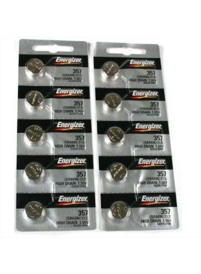 Energizer 10 357 / 303 بطاريات إنرجايزر SR44SW SR44W LR44