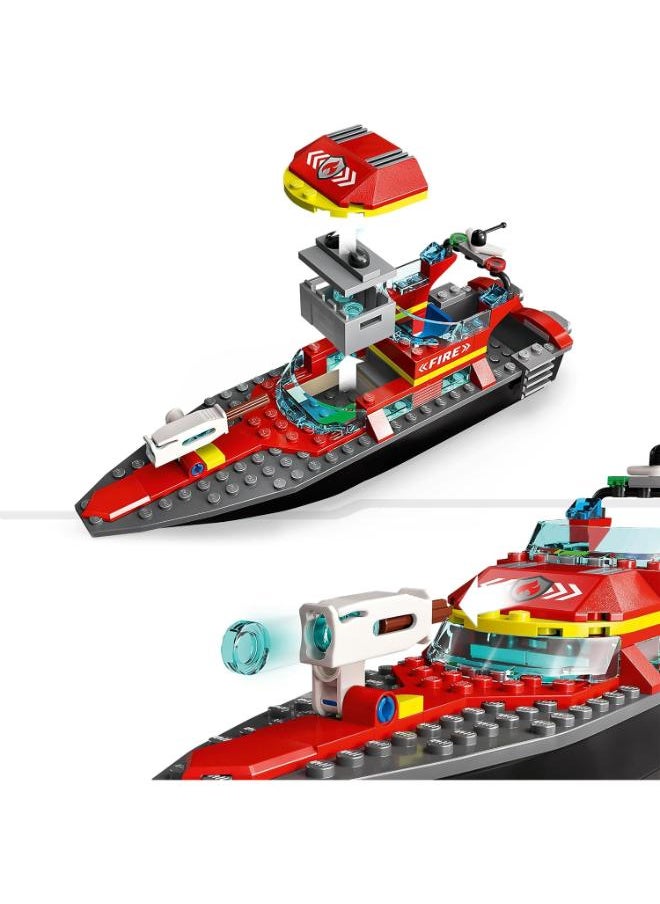 LEGO 60373 Fire Rescue Boat  Building Set  - Image 4