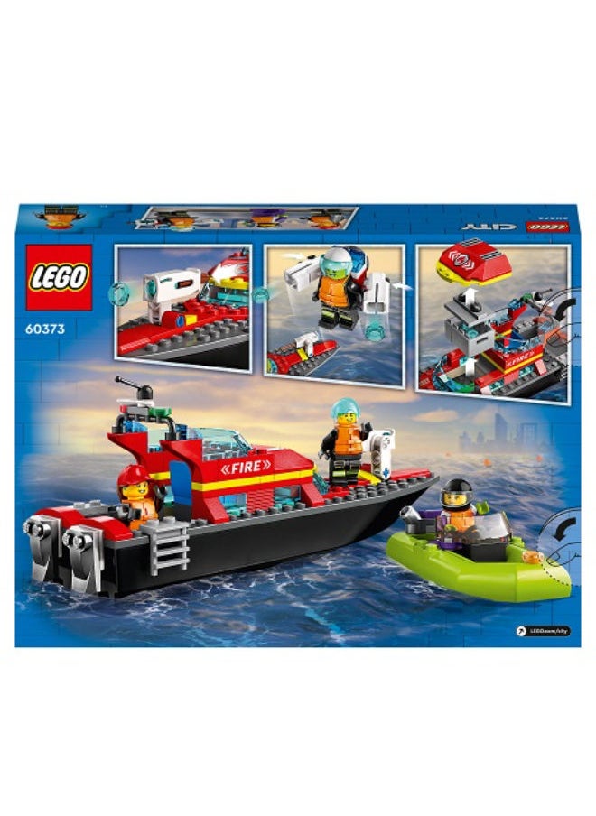 LEGO 60373 Fire Rescue Boat  Building Set  - Image 2