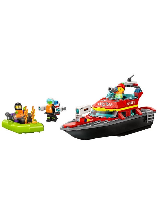 LEGO 60373 Fire Rescue Boat  Building Set  - Image 3
