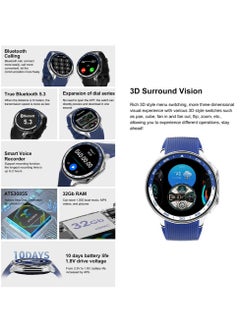 RollsTimi  Men's Bluetooth Smartwatch, 1.43 Inch Full Screen Touch, Long Standby, Multiple Sports Modes, Heart Rate And Sleep Monitoring, Multi Language Selection, Silver Steel Strap DT Watch X  - Image 4