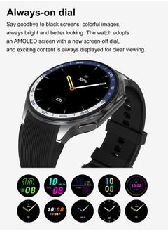 RollsTimi  Men's Bluetooth Smartwatch, 1.43 Inch Full Screen Touch, Long Standby, Multiple Sports Modes, Heart Rate And Sleep Monitoring, Multi Language Selection, Silver Steel Strap DT Watch X  - Image 5