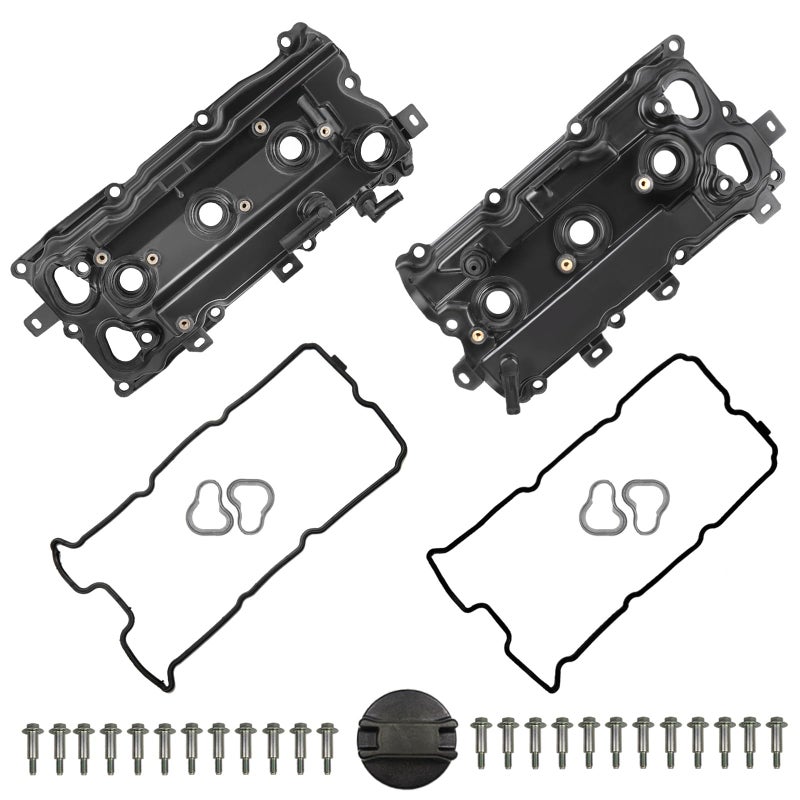 MITZOEN Valve Cover Set with Gasket  Bolts Compatible with 20152018 Nissan Altima 20092024 Nissan Maxima Pathfinder Murano Infiniti QX60 V6 35L Replace 132649N00A 132649N00B