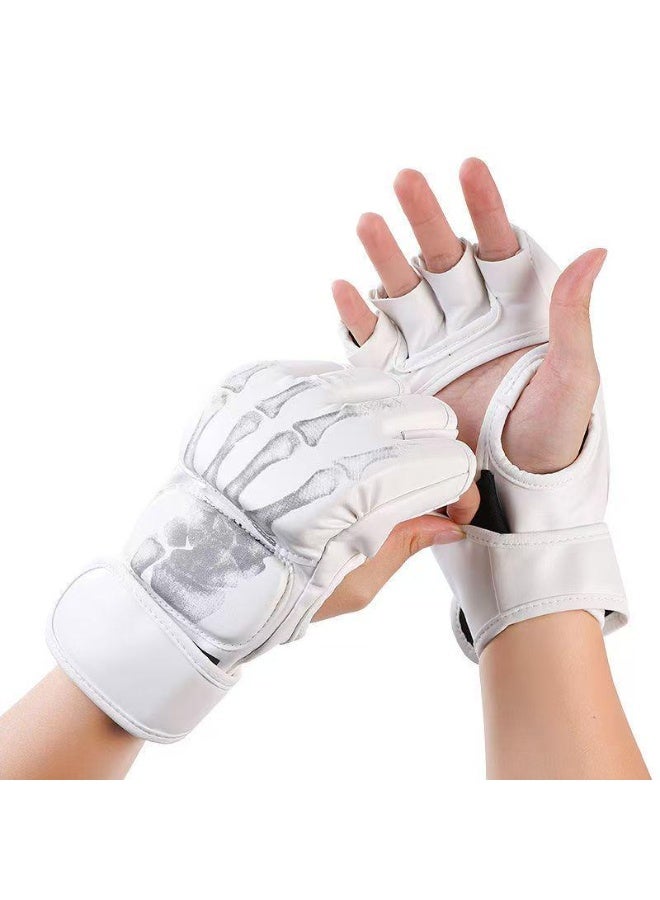 Boxing Gloves for Men & Women, Fingerless Open Palm Training Gloves for Kickboxing, Muay Thai, Grappling & Bag Work - Image 1
