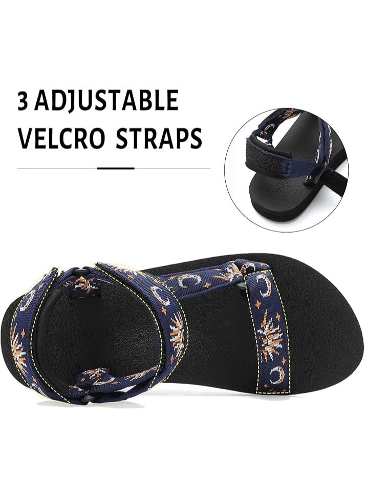 Women's Flat Sandals Hiking Sandals with Arch Support Yoga Mat Insole Outdoor Light Weight Casual Sport Sandal - Image 4