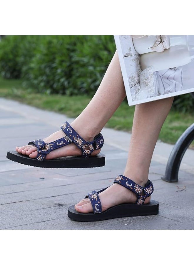 Women's Flat Sandals Hiking Sandals with Arch Support Yoga Mat Insole Outdoor Light Weight Casual Sport Sandal - Image 2