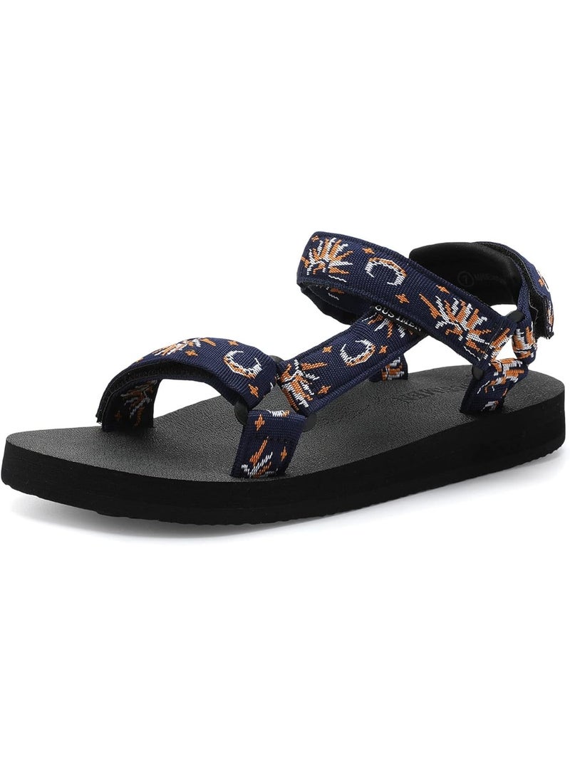 Women's Flat Sandals Hiking Sandals with Arch Support Yoga Mat Insole Outdoor Light Weight Casual Sport Sandal - Image 1