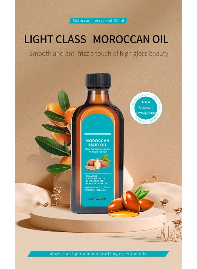 EELHOE Moroccan hair oil 100ml-Jojoba Seed oil Argan Thore Oil Rosemary Leaf Oil Nourish Hair and Repair Frizzy Split Damaged Hair - Image 2