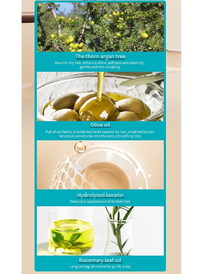 EELHOE Moroccan hair oil 100ml-Jojoba Seed oil Argan Thore Oil Rosemary Leaf Oil Nourish Hair and Repair Frizzy Split Damaged Hair - Image 3