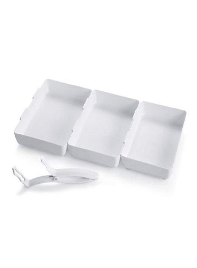 Pampered Chef Coating Trays (Set of 3) Plus Tool for Dipping