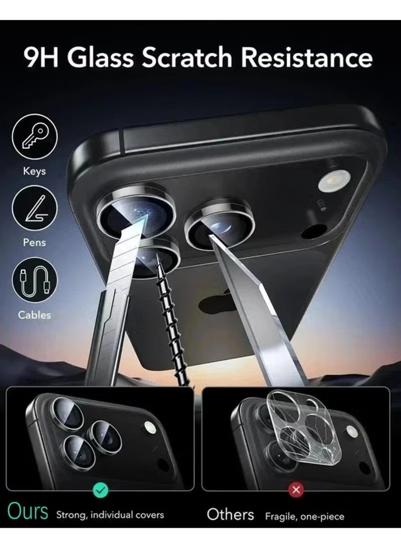 واقي عدسة الكاميرا لجهاز iPhone 17 Pro Max [مناسب للحافظة] - أسود - Image 4