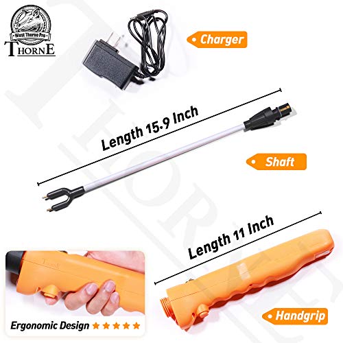 West Thorne Pro Cattle Prod, Waterproof Livestock Prod Stick with LED Light, Livestock Prod for Livestock Management(25.9in) - Image 3