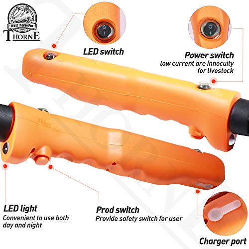 West Thorne Pro Cattle Prod, Waterproof Livestock Prod Stick with LED Light, Livestock Prod for Livestock Management(25.9in) - Image 5