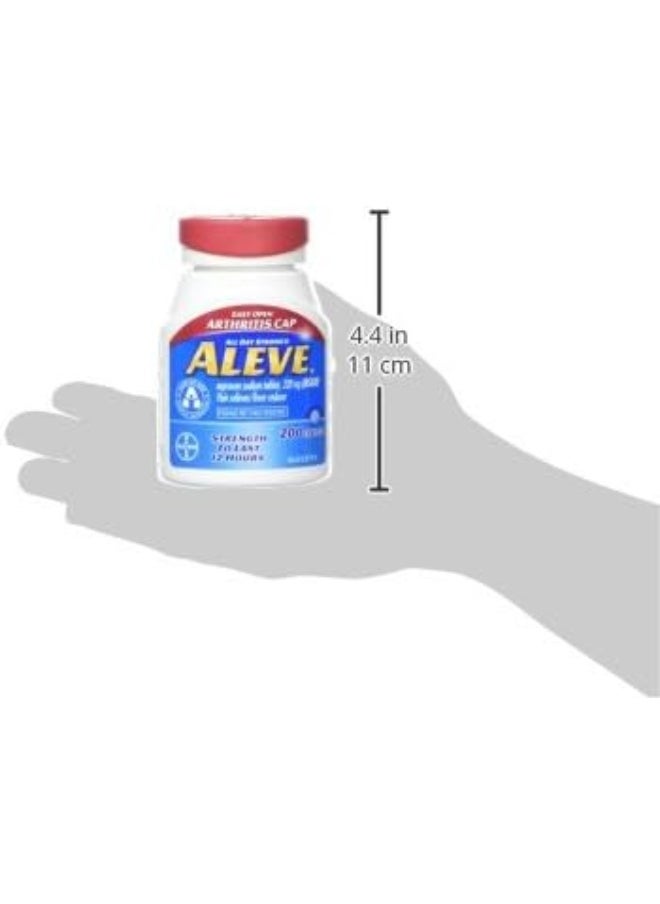 ALEVE - Aleve Tablets with Easy Open Arthritis Cap, Naproxen Sodium, 220mg (NSAID) Pain Reliever/Fever Reducer - Image 1