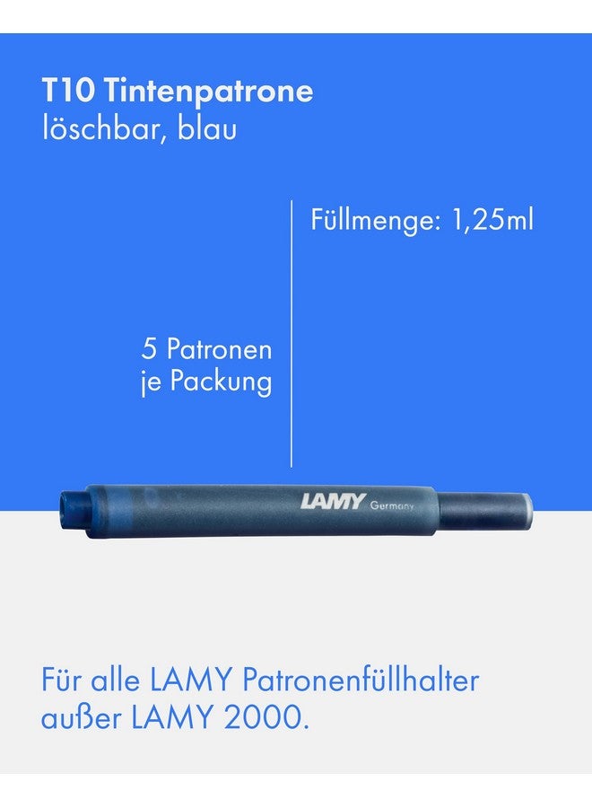 لامي عبوات حبر قلم حبر جاف لامي T10 - عبوة من 4 قطع، أزرق - Image 2