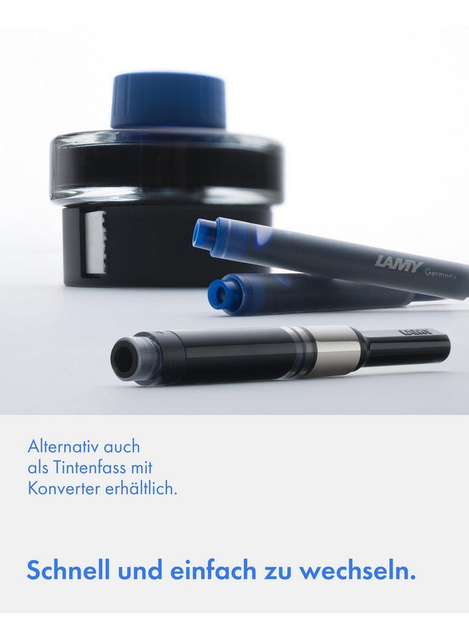 لامي عبوات حبر قلم حبر جاف لامي T10 - عبوة من 4 قطع، أزرق - Image 4