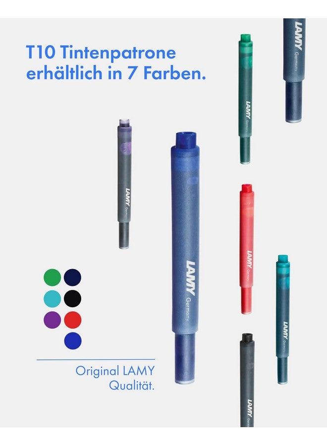 لامي عبوات حبر قلم حبر جاف لامي T10 - عبوة من 4 قطع، أزرق - Image 5