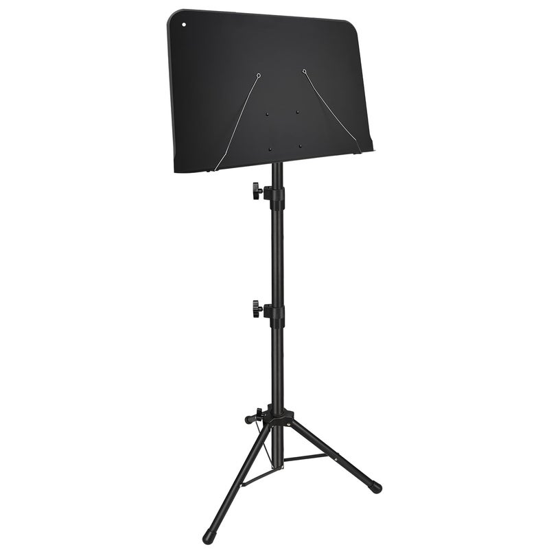 Mdvora Sheet Music Stand, 1/2/3 Pack Adjustable Music Stand for Sheet Music, Music Sheet Stand Portable Folding with Carry bag Clip Holder for Guitar, Ukulele, Violin Players(Standard Version, 1 Pack) - Image 1