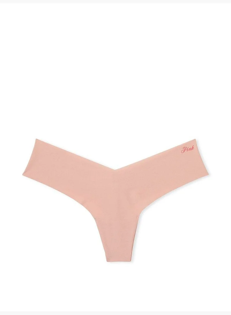 PINK No-Show High-Leg Thong Panty