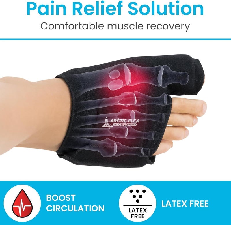 Arctic Flex Foot Ice Pack Pair Toe Wrap for Bunion Plantar Fasciitis Hallux Valgus Gout Swelling  Injuries  Cold  Heat Gel Therapy for Joint Pain Relief  Feet Recovery  Reusable Compression - Image 3