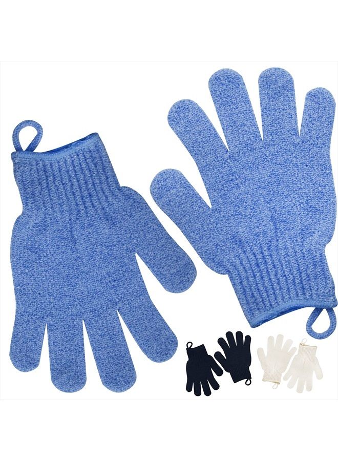 Meiyante Exfoliating Glove - Body Scrub for Smooth and Soft Skin - Body Exfoliator for Ingrown Hair Dead Skin Remover and Itchy and Flaky Skin - Scrubber Shower Accessories 1 Pair Glove Mens Stocking Stuffer  - Image 1