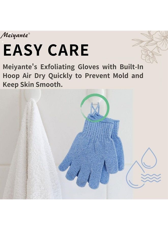 Meiyante Exfoliating Glove - Body Scrub for Smooth and Soft Skin - Body Exfoliator for Ingrown Hair Dead Skin Remover and Itchy and Flaky Skin - Scrubber Shower Accessories 1 Pair Glove Mens Stocking Stuffer  - Image 4