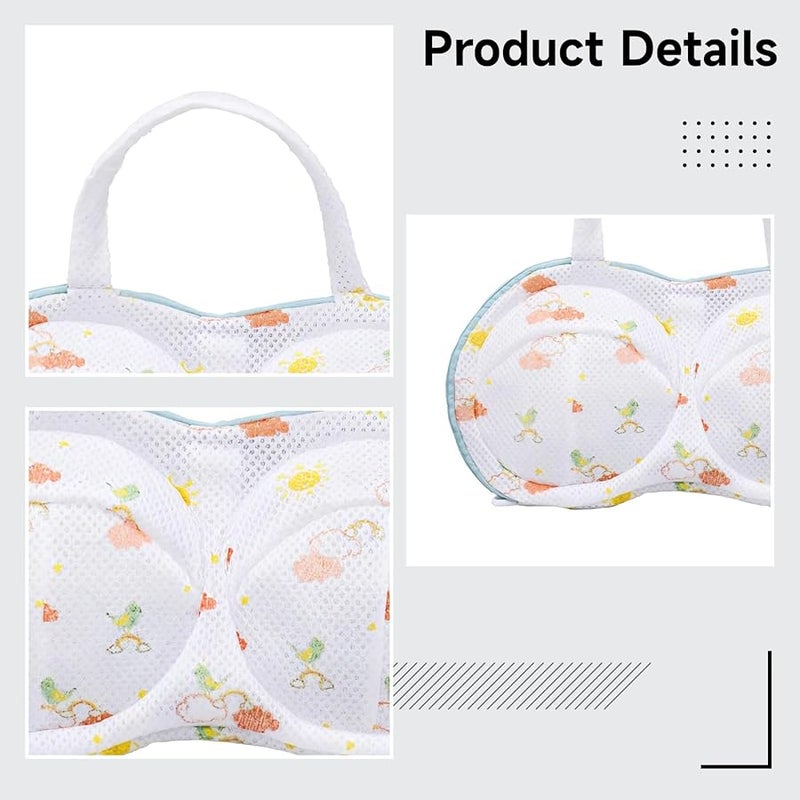 2 حقيبة غسيل حمالة الصدر مع إطار داعم شبكي مقوى لحماية الملابس الدقيقة أثناء الغسيل - Image 3