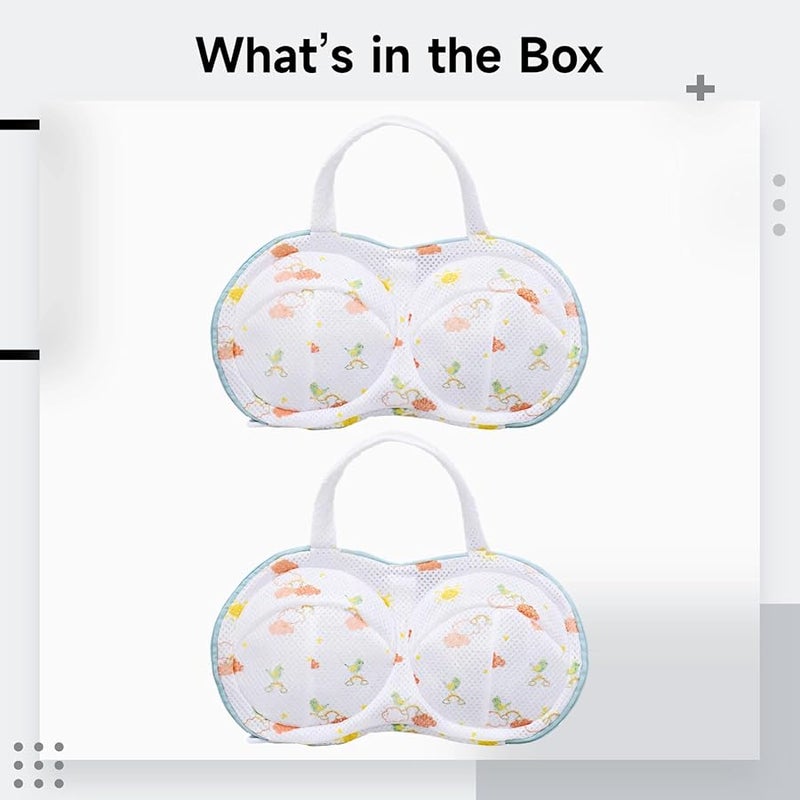 2 حقيبة غسيل حمالة الصدر مع إطار داعم شبكي مقوى لحماية الملابس الدقيقة أثناء الغسيل - Image 5