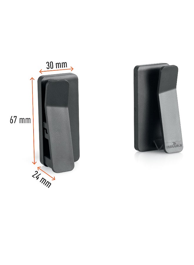 ديورابل حامل تابلت جداري بمشبك مبتكر لتثبيت موفر للمساحة للتابلت والهواتف الذكية، يدعم حتى 1 كجم، سمك حتى 10 مم، مناسب عموديا وأفقيا، صنع في ألمانيا — ديوريبل - Image 3