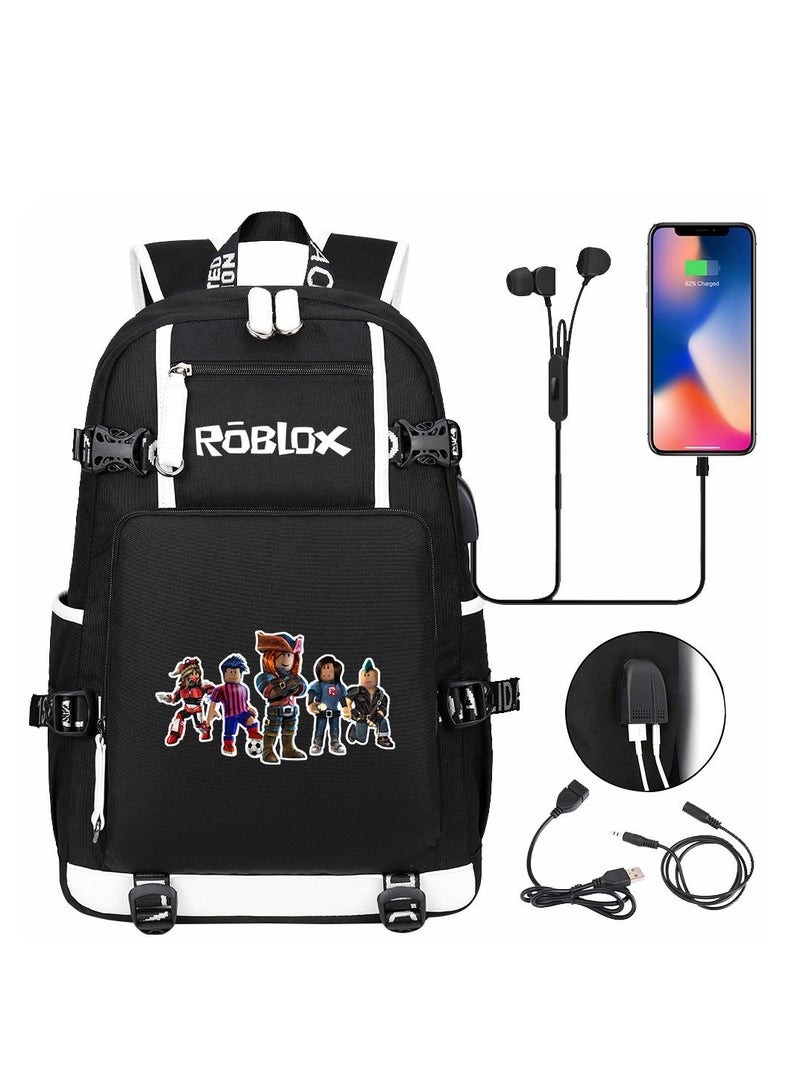 ROBLOX Comic USB Password Lock Backpack Three-Piece Set