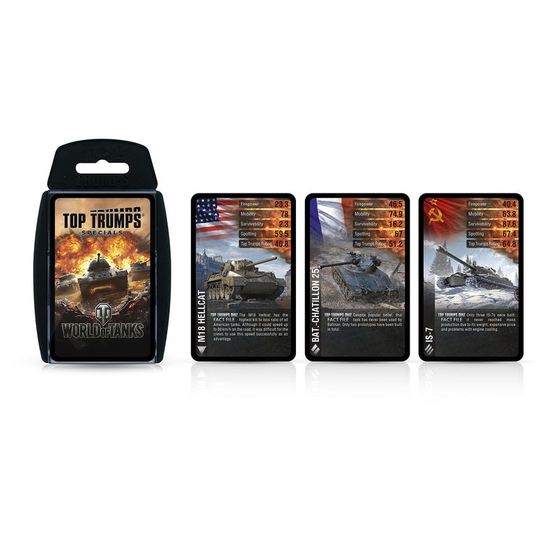 Top Trumps World of Tanks Classic Card Game, Learn about Shermans, Churchills, Tigers and T-34s in this educational pack, gift and toy for boys and girls aged 6 plus - Image 5