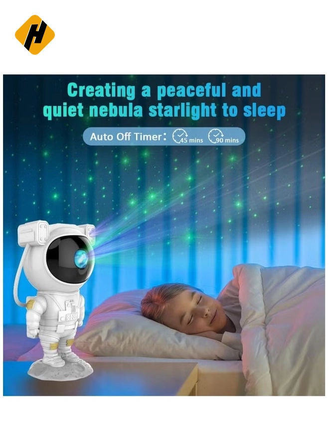 هوها Kids Star Projector Light Light Ksera LED LED LED LED LED لغرفة النوم ، وجهاز عرض Light Light مع TIMER ، والتحكم عن بعد ، وزاوية رأس قابلة للتعديل بزاوية 360 درجة ، وجهاز العرض الأيمن  - Image 3