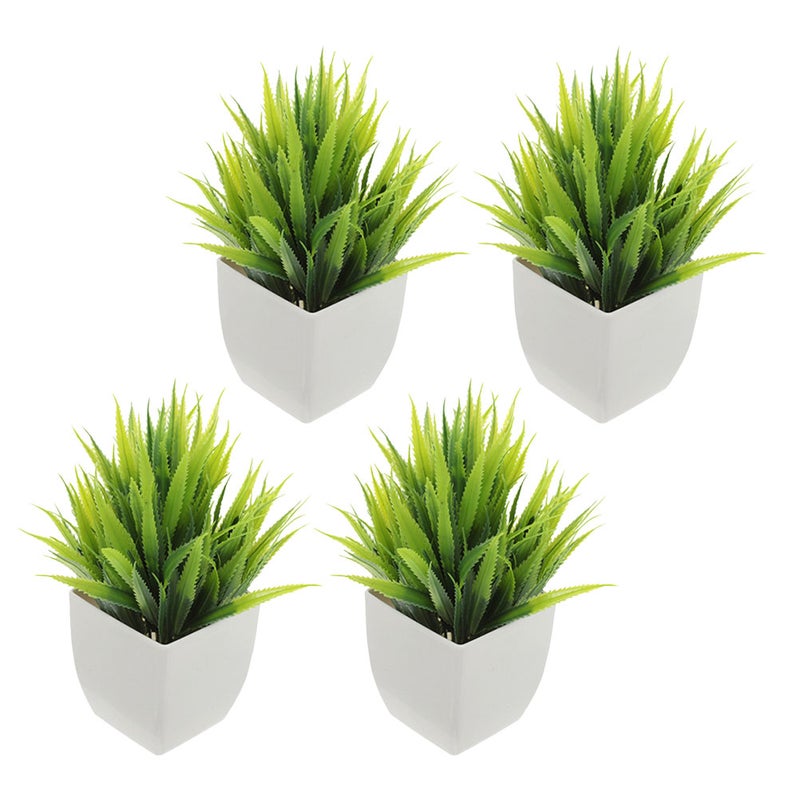 4pcs Realistic Artificial Plants Fake Bonsai and Faux Greenery for Kitchen Bathroom and Bookshelf Decorations - Image 1