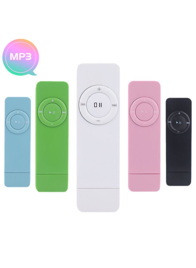 Mini Portable Mp3 Player Candy Shaped Single Machine Supports Up To 64gb Card High Capacity Digital Music Player-Body Color:Black 【no External Function】】-Memory Capacity:Machine 16G Card Lanyard Packing Box - Image 2