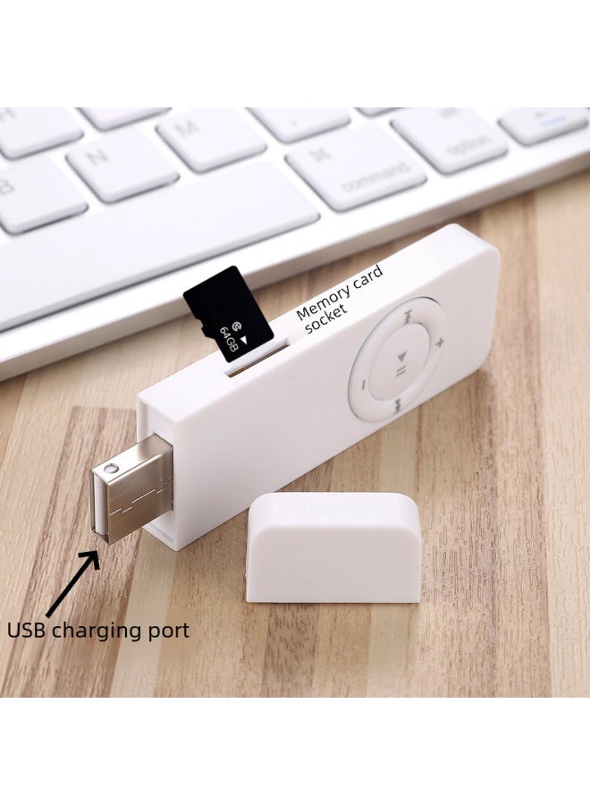 Mini Portable Mp3 Player Candy Shaped Single Machine Supports Up To 64gb Card High Capacity Digital Music Player-Body Color:Black 【no External Function】】-Memory Capacity:Machine 16G Card Lanyard Packing Box - Image 5