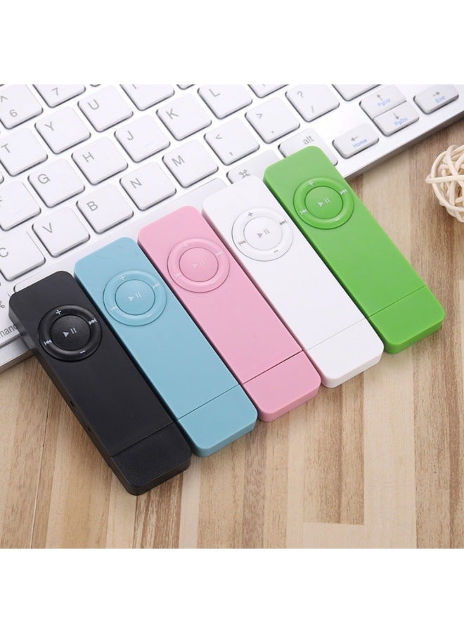 Mini Portable Mp3 Player Candy Shaped Single Machine Supports Up To 64gb Card High Capacity Digital Music Player-Body Color:Black 【no External Function】】-Memory Capacity:Machine 16G Card Lanyard Packing Box - Image 3