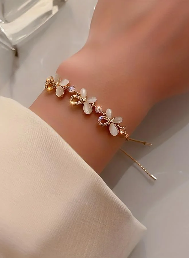 Take Two Take Two Embellished Butterfly Bracelet