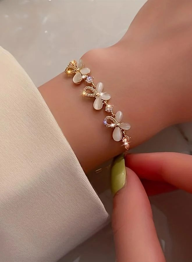 تايك تو Take Two Embellished Butterfly Bracelet